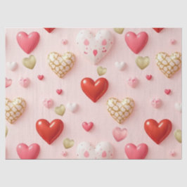 Sweet Valentine Hearts Blush Pink tissue paper Tissuepapier