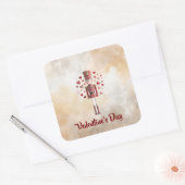 Sweet Valentine's Day Nutcracker Romantic Sticker (Enveloppe)