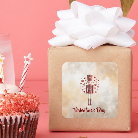 Sweet Valentine's Day Nutcracker Romantic Sticker (Fête)