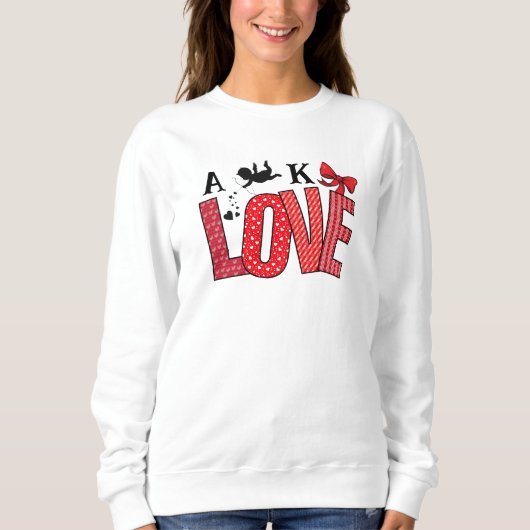 Sweet Valentine's Love Cupid Sweatshirt (Devant)