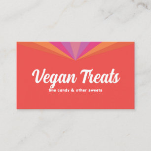 Sweet Vegan Treats Snoep Shop Confectioner Peach Visitekaartje