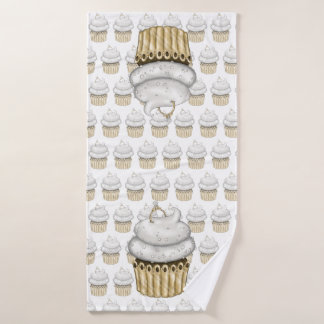 Sweet Verloving Cupcake Badhanddoek