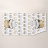 Sweet Verloving Cupcake Badhanddoek (Badhanddoek)