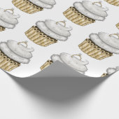 Sweet Verloving Cupcake Cadeaupapier (Hoek)