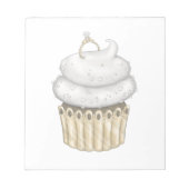 Sweet Verloving Cupcake Notitieblok (Voorkant)