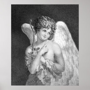Sweet Victoriaans Cupid Romantic Poster