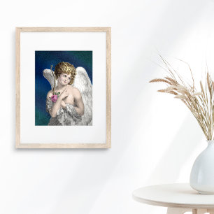 Sweet Victoriaans Cupid Romantic Poster