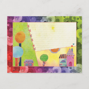 Sweet Village Blank Briefkaart