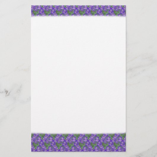 Sweet Violets Stationery, Notepaper Briefpapier (Voorkant)