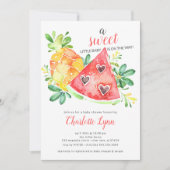 Sweet Watermelon Baby shower Invitation (Devant)
