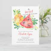 Sweet Watermelon Baby shower Invitation (Debout devant)