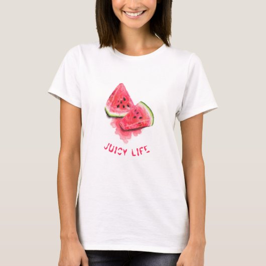 Sweet Watermelon Grappig T-shirt - Aangepaste teks (Voorkant)