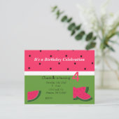 Sweet Watermelon Invitation d'anniversaire (Debout devant)