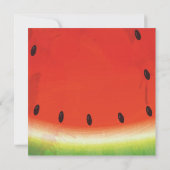 Sweet Watermelon Invitation d'anniversaire (Dos)