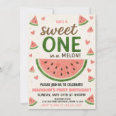 Sweet Watermelon Invitation premier anniversaire (Devant)
