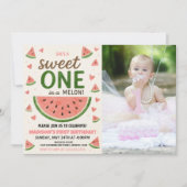 Sweet Watermelon Invitation premier anniversaire (Devant)