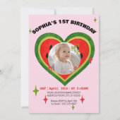 Sweet Watermelon Ribbon Été Invitation (Dos)