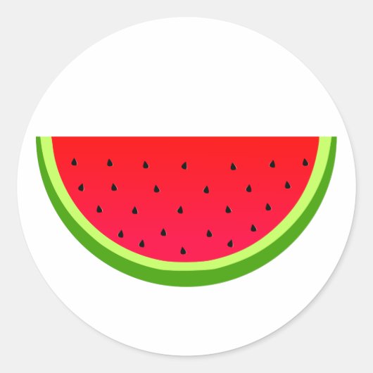 Sweet Watermelon Ronde Sticker (Voorkant)
