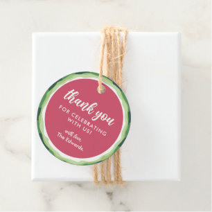 Sweet Watermelon Summer Baby shower Bedankjes Labels