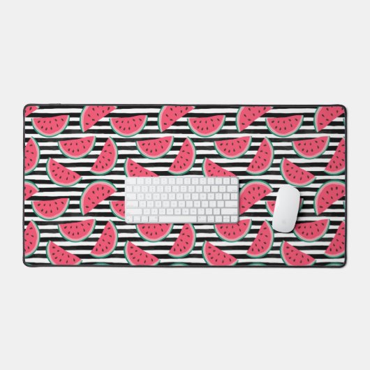 Sweet Watermelon sur bandes Motif noir et blanc (Clavier et souris)