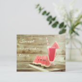Sweet Watermelon Time - Carte postale été (Debout devant)