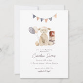 Sweet Waterverf Lamb Baby Speelgoed Baby shower Kaart (Voorkant)