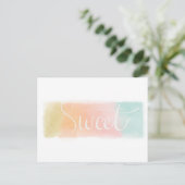 Sweet Waterverf Pastel Briefkaart (Staand voorkant)