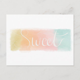 Sweet Waterverf Pastel Briefkaart