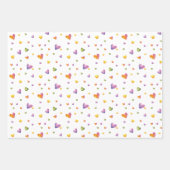 Sweet Waterverf Rainbow Hearts Pattern Inpakpapier Vel (Voorkant 2)