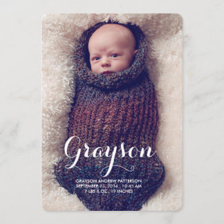 Sweet Welcome Deux Faire-part de naissance photo m