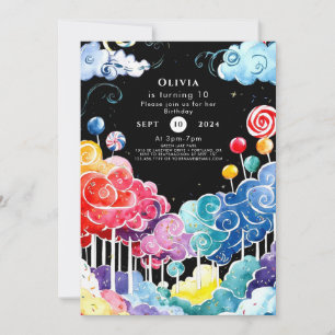 Sweet Whimsical Candyland Verjaardag Kaart