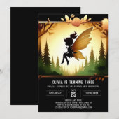 Sweet Whimsical Fairy Verjaardag Kaart (Voorkant / Achterkant)