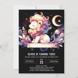 Sweet Whimsy Lion Verjaardag Kaart