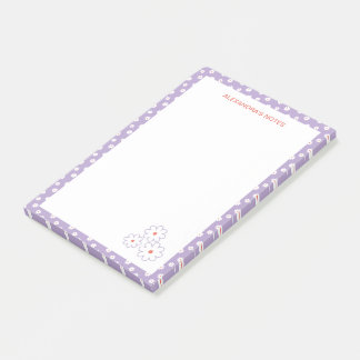 Sweet White Daisies Floral Pattern Post-it® Notes