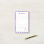 Sweet White Daisies Floral Pattern To Do Lijst Post-it® Notes (Op bureau)