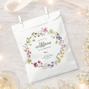 Sweet Wildflower Wreath Baby shower Bedankzakje