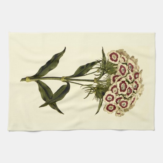 Sweet William Floral Art Keuken Handdoek (Horizontaal)