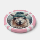 Sweet Winter Alpaca, op maat Poker Chips (Enkel)