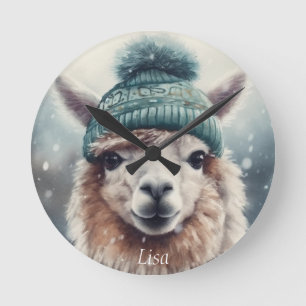 Sweet Winter Alpaca, op maat Ronde Klok