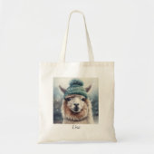 Sweet Winter Alpaca, op maat Tote Bag (Voorkant)
