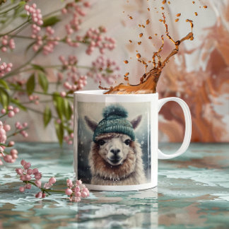 Sweet Winter Alpaca Tweekleurige Koffiemok