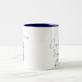 Sweet Winter Bird Gezellige Waterverf Tweekleurige Koffiemok (Center)