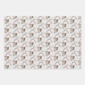 Sweet Winter Girls Trio Inpakpapier Vel (Voorkant 3)