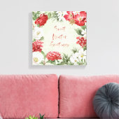 Sweet Winter Greetings Canvas Afdruk (Insitu (Woonkamer))