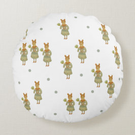 Sweet winter rond kussen