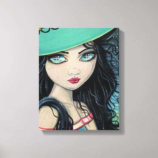 Sweet Witch Wrapped Canvas Print (Voorkant)