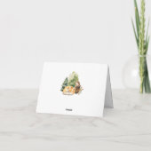 Sweet Woodland Animals Dank u kaart (Achterkant)