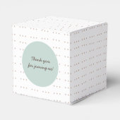 Sweet Woodland Fox Baby Favor Box Bedankdoosjes (Achterkant)