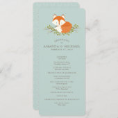 Sweet Woodland Fox Event Programme Programma (Voorkant / Achterkant)