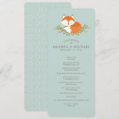 Sweet Woodland Fox Programme d'événements (Devant / Derrière)